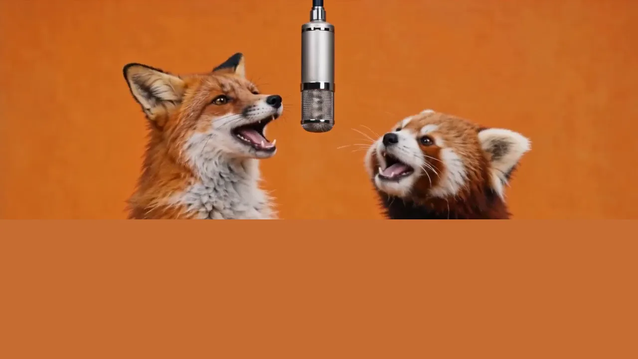 Orange Fox & Red Panda